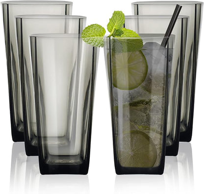 Top-spring 20 Oz Reusable Plastic Water Tumbler 6pcs Grey BPA Free | Thickened by Top-spring