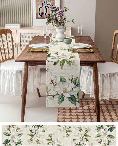 Vintage Floral Spring Table Runners 36 Inches Long, Rustic Botanical Table - Image 6