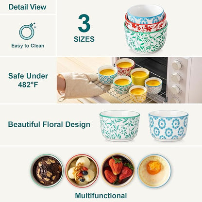 vancasso Selene 8 Oz Porcelain Ramekins Set of 6 - Image 8
