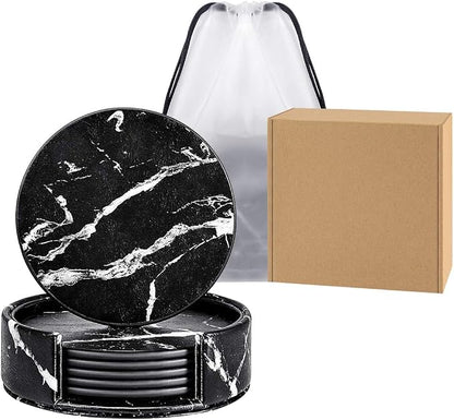 Coaster Round, Coffee Shop, Hotel Non-Slip Drink Pad and Storage Box by ReignSword
