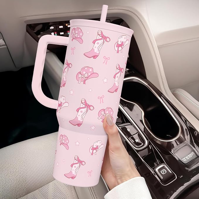 SANDJEST Cowgirl 40oz Slider Tumbler - Image 6