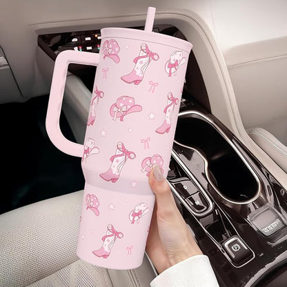 SANDJEST Cowgirl 40oz Slider Tumbler - Image 6