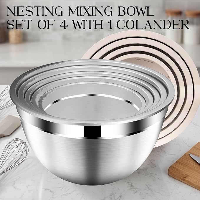 DUTZUN Stainles Steel Mixing Bowls - Image 4