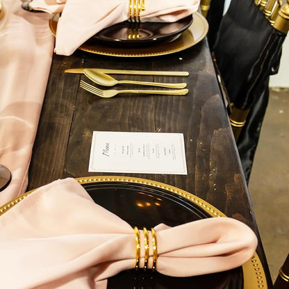 Set of 100 Napkin Rings Metal Gold Round Napkin Ring, Spring Napkin Rings Bulk Dinner Banquet Serviette Decor, Dinning Table Setting for Thanksgiving Christmas Halloween Holiday Wedding Party