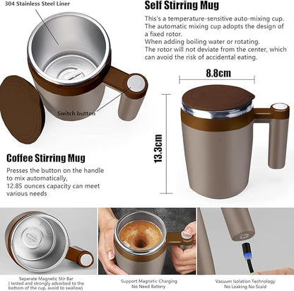 Self Stirring Mug, Rechargeable Auto Magnetic Coffee Mug - Image 2