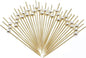 Minisland White Pearl Cocktail Picks, 4.7 Inch Long Bamboo Fancy Toothpicks for Appetizers, Decorative Christmas Bridal Wedding Party Food Drink Garnish Fruit Kabob Skewer Sticks 100 Counts - MSL152