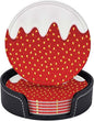 6 Pack Funny Strawberry Coaster by GTEVUTS