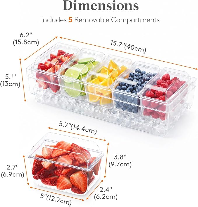 Lifewit Chilled Condiment Container - Image 3