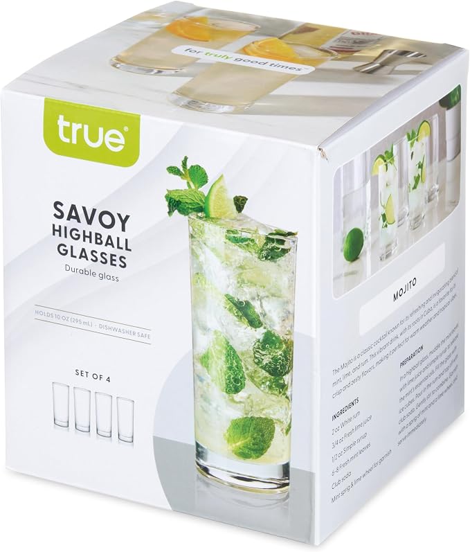 True Highball Glasses, Tall Glass Tumbler - Image 11