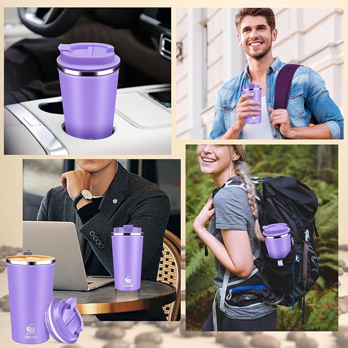 Insulated Travel Coffee Mug Reusable Coffee Tumbler Cup - Image 6