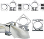 Crystal Napkin Holder Rings Square Design Christmas Decorations for Dinner Set of 12
