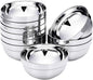 10 Pack Stainless Steel Bowls Double-walled Insulated Soup Bowls Multipurpose Rice Ice Cream Kids Snacks