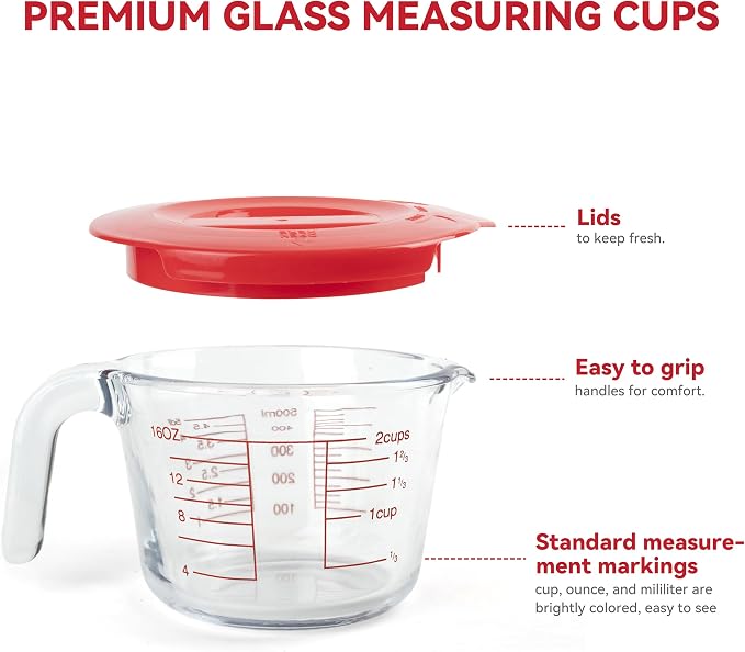 6 Pcs Glass Measuring Cups Set - Image 5