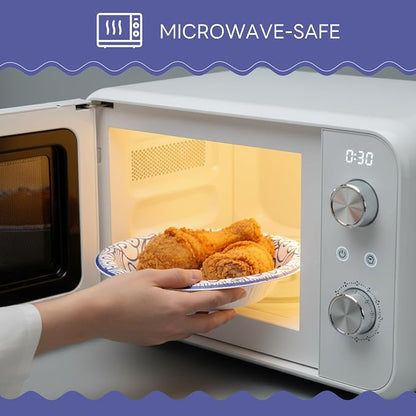 30 Count Large Paper Bowls 16 Oz Bowls Disposable Heavy Duty Microwave & - Image 3