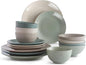 Sango Siterra Artist's Blend 16-Piece Stoneware Dinnerware Set by Sango