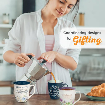 Christian Art Gifts Large Ceramic Inspirational Scripture Coffee & Tea Mug - Image 5