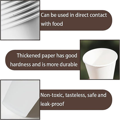 120-pack 9 oz white Paper Cups - Image 3