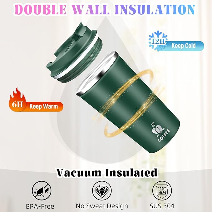 17oz Insulated Travel Coffee Mug - Image 5
