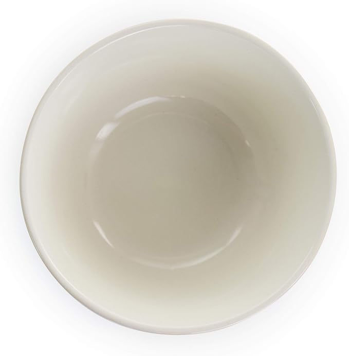 Elama Round Decorated Stoneware Scallop Embossed Dinnerware Dish Set, 16 Piece - Image 8