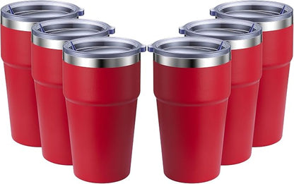 MEWAY 16oz Tumbler Double Wall Vacuum Insulated Travel Mug Bulk, Stainless by MEWAY