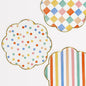 Meri Meri Colorful Pattern Dinner Plates (Pack of 8)