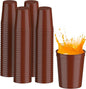 PartyPrints 100 Pack 16 oz Maroon Reusable Blank Plastic Cups, Stadium Cups by PartyPrints