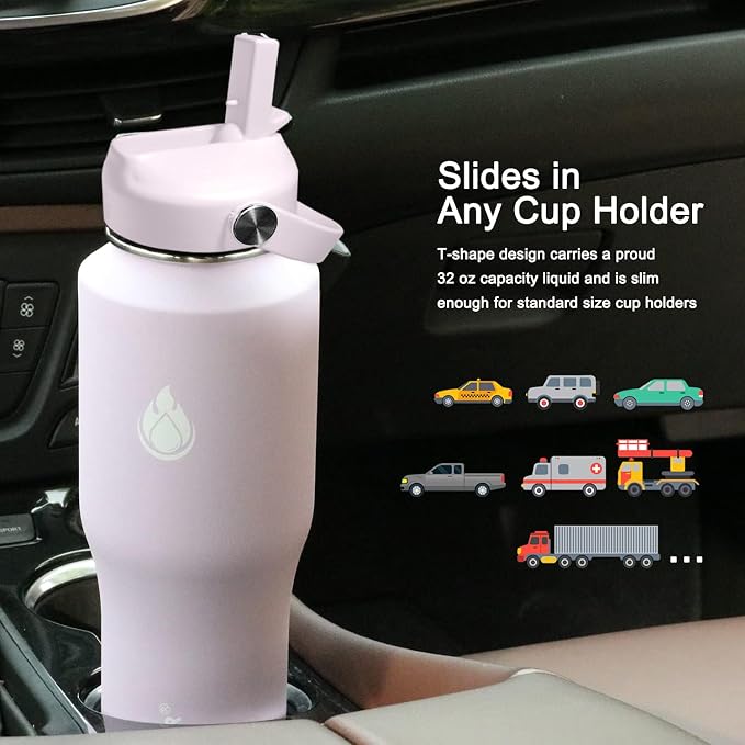 SENDESTAR 32oz Water Bottle Wide Mouth Stainless Steel Vacuum Insulated Double - Image 4