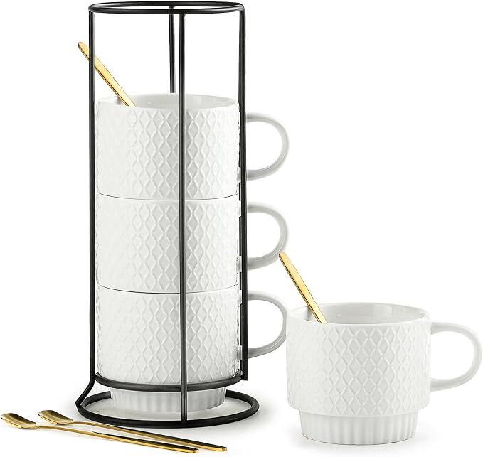 LYEOBOH Stackable Coffee Mugs by LYEOBOH