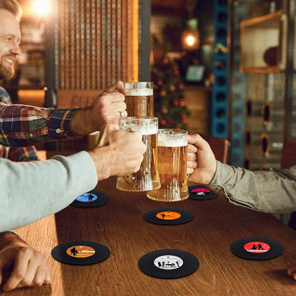 Retro Vinyl Record Coasters - Image 3