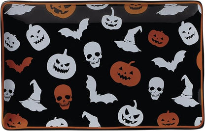 Oneida Serveware, Vintro Halloween Hors D'Oeuvres Tray, Made of Porcelain by Oneida