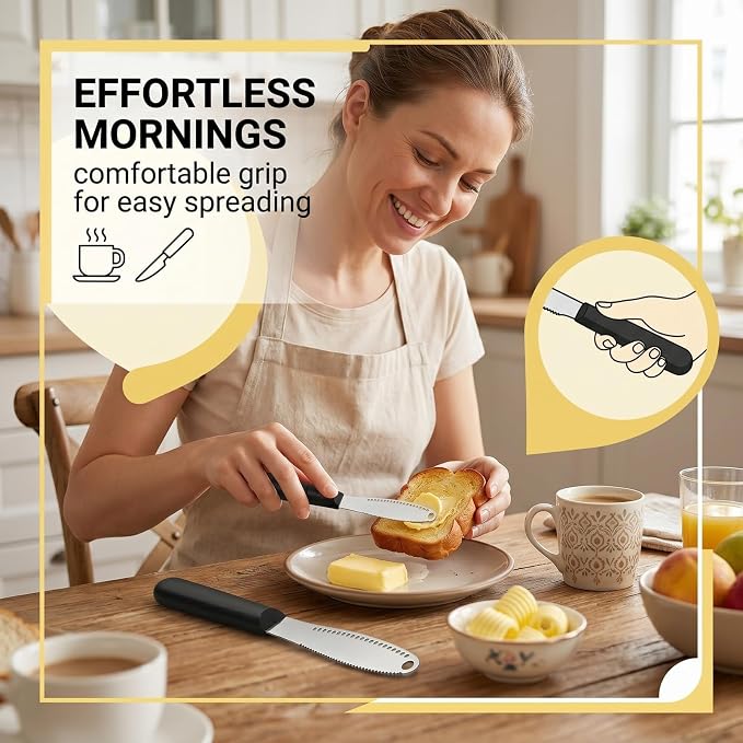 2 Pcs Butter Knife For Hard Butter, Butter Spreader, Butter Cutter, Butter - Image 5