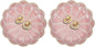uxcell 2Pcs Ceramics Jewelry Plate, Sunflower Shape Key Holder Bowl for Entryway Table Decor Small Ring Tray Dish Gift for Women Girlfriend, Pink