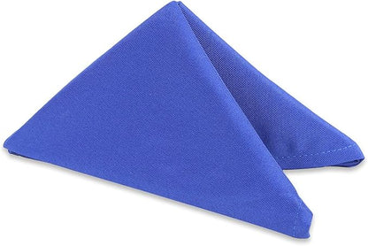 Polyester Cloth Napkins - Washable Soft Table Linens - Durable & Elegant for Dining, Restaurants, Weddings, Events, Rentals, Banquets, & Parties - Premium Quality Set of 250, Royal Blue, 17"x17"