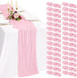 30 Pack Cheesecloth Table Runner 10FT Light Pink Table Runner Boho Gauze Cheese by Showgeous