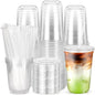 100 Pack 16 oz Plastic Cups by Etersky