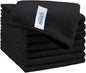 HOMEXCEL Black Microfiber Cleaning Cloth, 8 Pack Cleaning Towels for Kitchen, Lint Free, Scratch-Free, Highly Absorbent, and Reusable Cleaning Rags for House, Window and Glass, Cars, 11.5 X11.5 inch