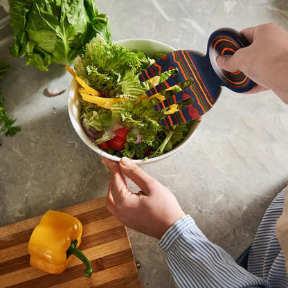 MYRAINBOW Salad Tongs, Salad Hand, Pakkawood Salad Tongs - Image 2