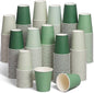 Mimorou 300 Pack 8 oz Disposable sage green Paper Cups, Coffee Cups by Mimorou