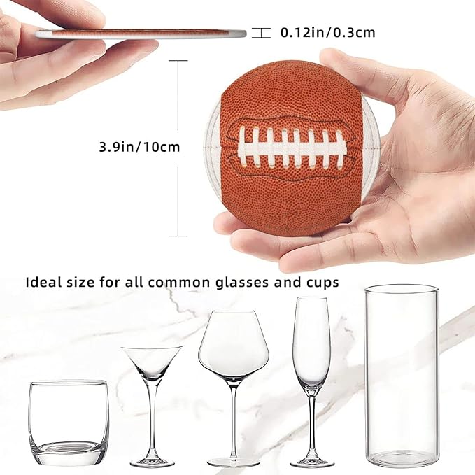 Football Coasters for Drinks - Image 4