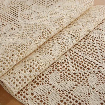 meioro Mesh Woven Table Runners, 35x86 Inch Boho Cotton Table Runner - Image 4