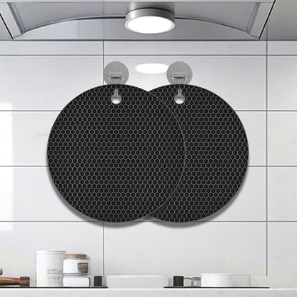 Silicone Non-Slip, Heat Resistant & Water-Trapping Trivet Mats - Image 6