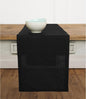 Solino Home 100% Pure Linen Table Runner Black, Fete 14 x 120 Inch Long | Table by SolinoHome