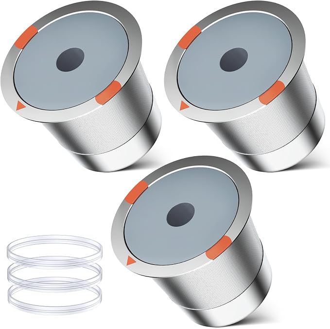 Reusable k Cup Coffee Filters, Universal stainless steel Refillable k Cups by NOALTO
