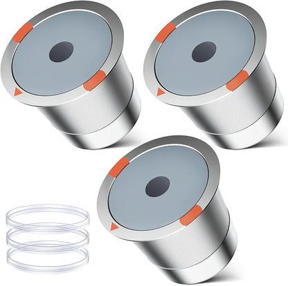 Reusable k Cup Coffee Filters, Universal stainless steel Refillable k Cups by NOALTO