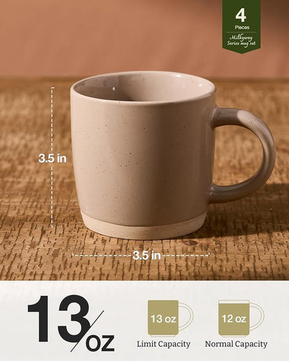 famiware Coffee Mugs for 4, 13 oz Mug Set, Dringking Cup - Image 4