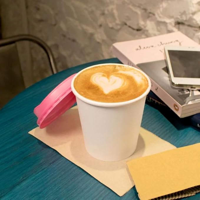 Karat 10 oz Paper Coffee Cup White Disposable Cup - Image 9