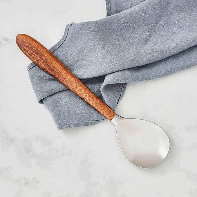 nambe Curvo Serving Spoon | 13 Inch Serving Spoon - Image 6