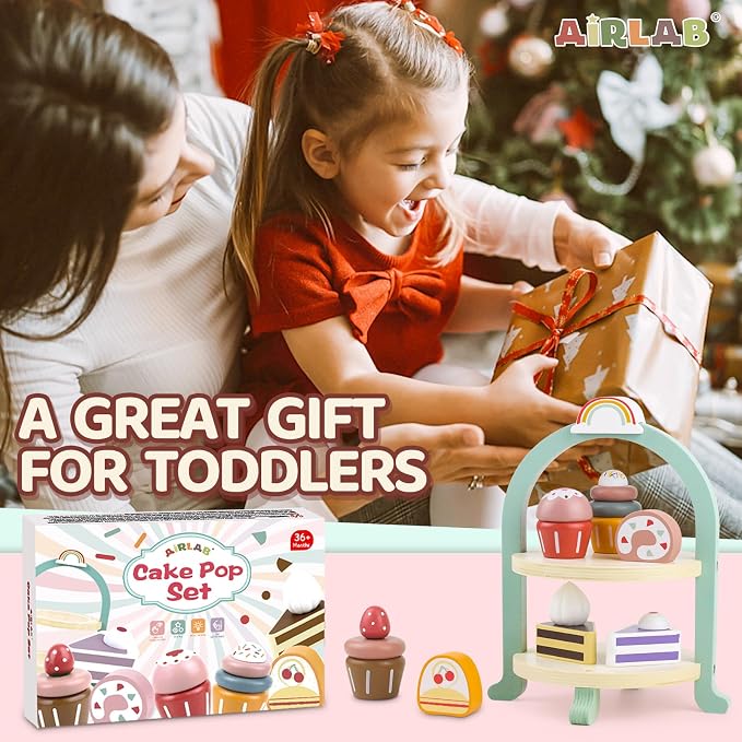 Wooden Cake Toys Tea Party Set Desserts Food Toy - Image 8