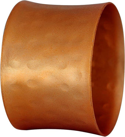 Round Hammered Napkin Rings Set of 12, Napkin Rings Bulk, Serviette Adornment - Image 3