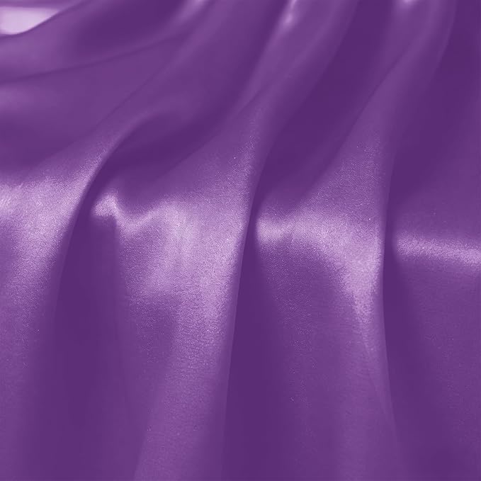2 Pack Purple Satin Table Runner 12 x 108 Inch | Ruffle Design, Luxurious - Image 6